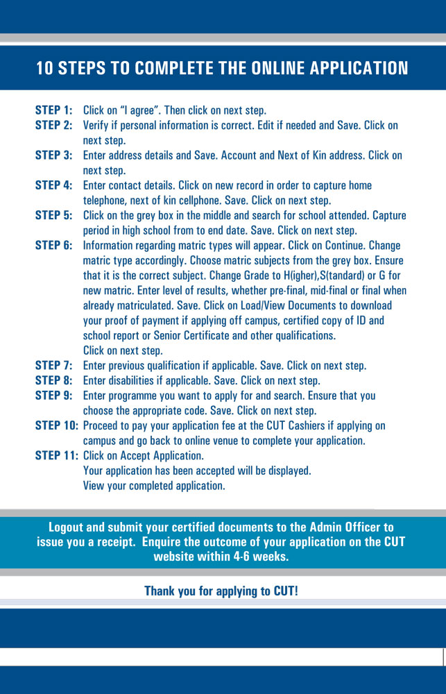 CUT Online Application 2023/2024 – Central University of Technology Admission 3 CUT Online Application 2023/2024 – Central University of Technology Admission 1707282317 857 CUT Online Application 20232024 8211 Central University of Technology Admission CUT Online Application 2023/2024 – Central University of Technology Admission