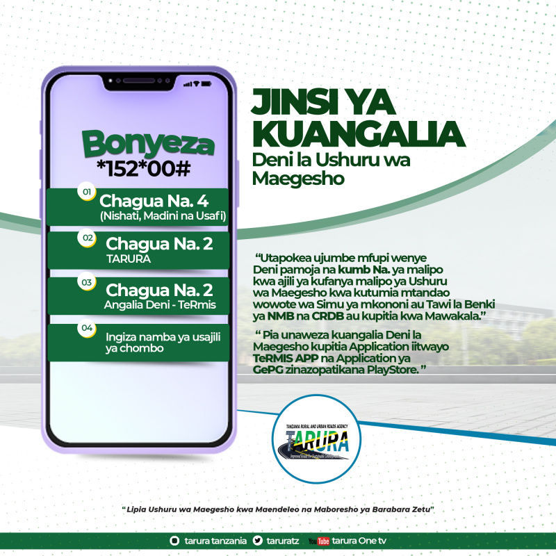 How to check TARURA fees TARURA E parking Check TARURA kuangalia deni, TARURA kulipia parking Procedures