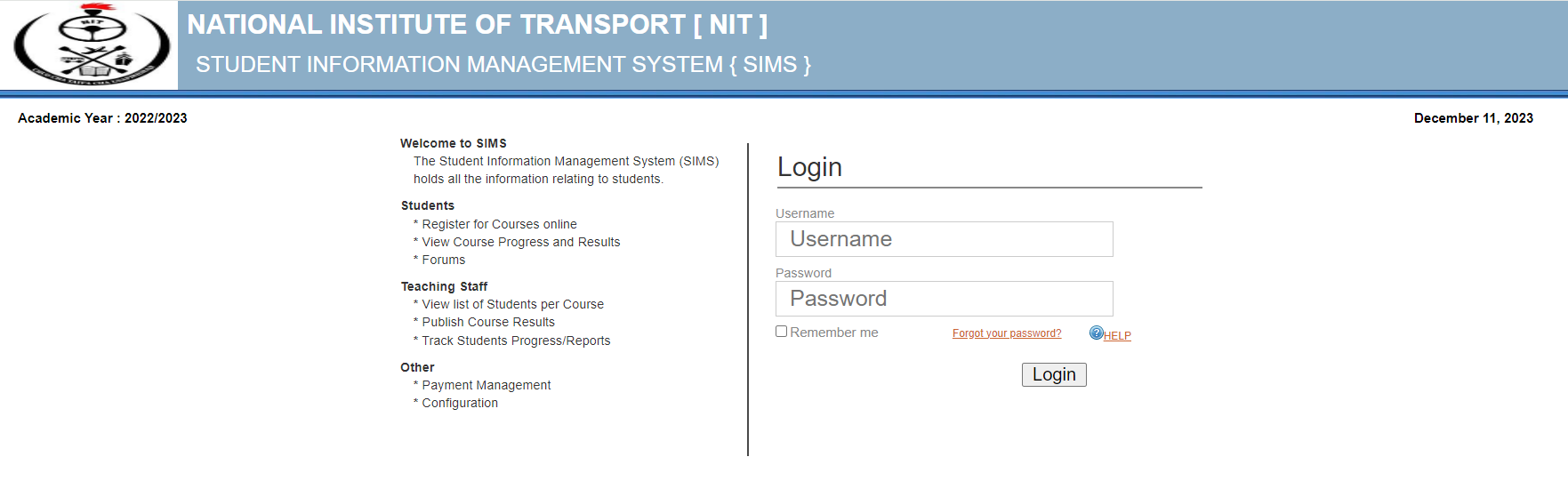 NIT SIMS Login: NIT Student Management Information System 2 NIT SIMS Login: NIT Student Management Information System NIT SIMS Login