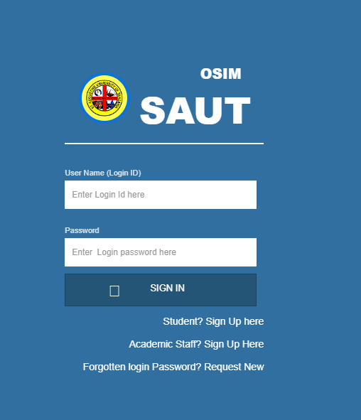 SAUT OSIM Login – SAUT SMIS Login, timetable & Results 2 SAUT OSIM Login – SAUT SMIS Login, timetable & Results SAUT OSIM Login