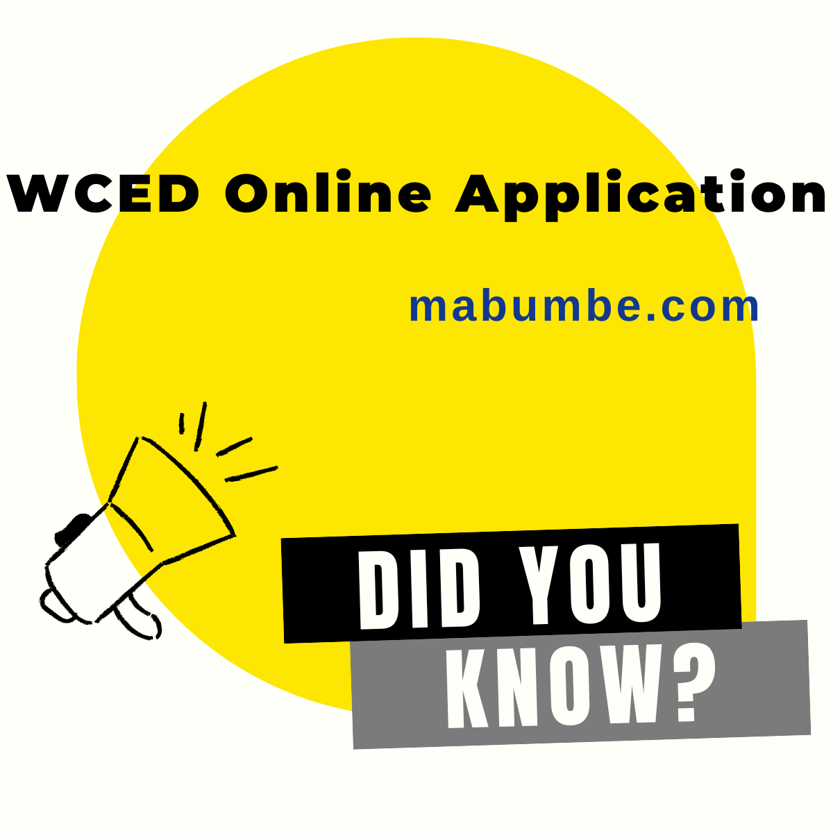 WCED Online Application Step by Step Guide WCED Online Application Step-by-Step Guide