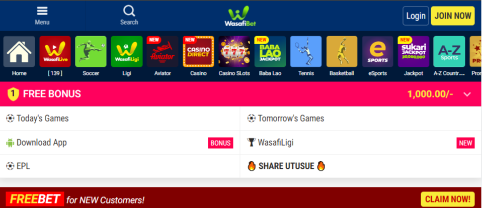 Wasafi Bet Bet Anytime Anywhere Wasafi Bet: Bet Anytime, Anywhere