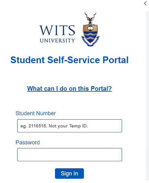 Wits Online Application