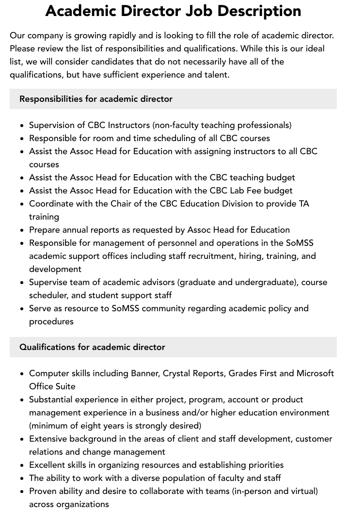 academic director Office of the Academic Director – Unisa, University of South Africa