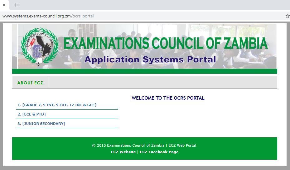 ecz ocrs Ecz Ocrs Portal – Ecz Online Registration System