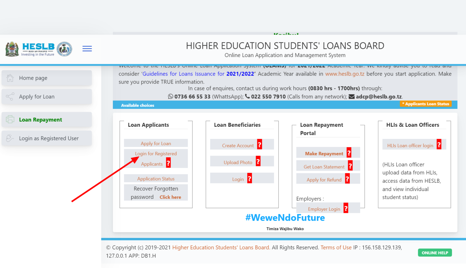 heslb olas HESLB OLAS Login: HESLB Loans Portal