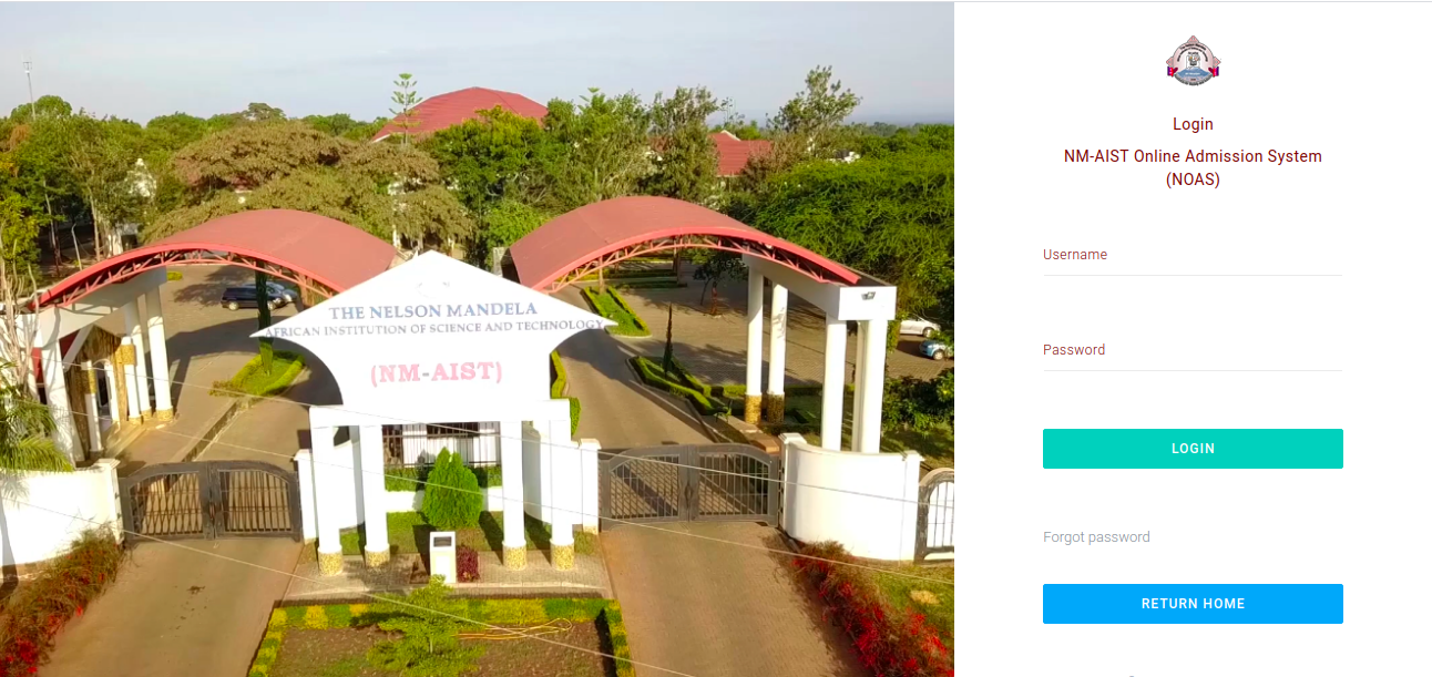 nm aist noas NM-AIST Online Admission System NOAS