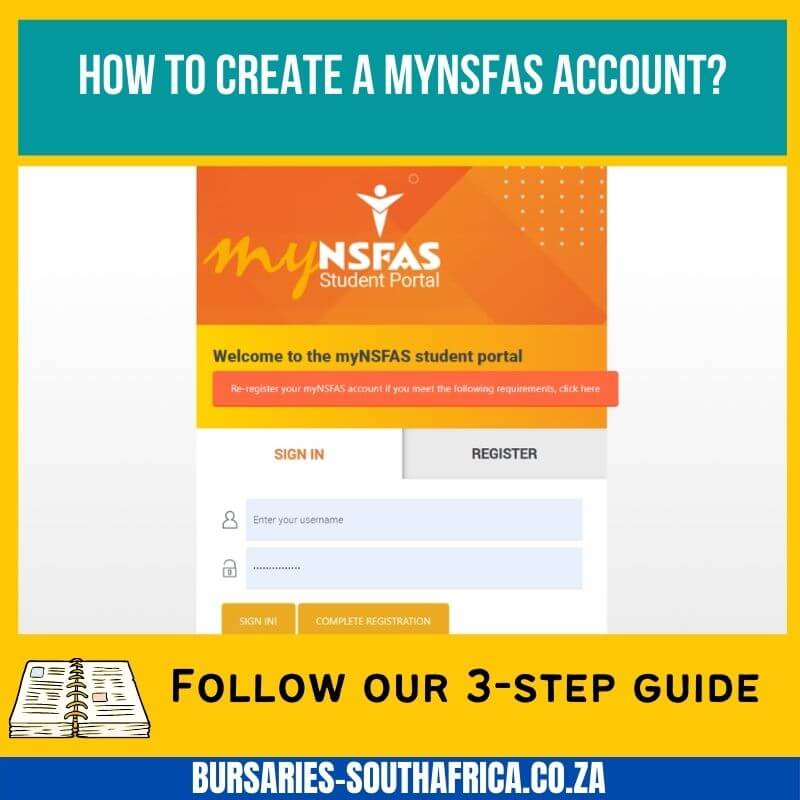 nsfas account 1 Ceate a NSFAS account – NSFAS Bursary