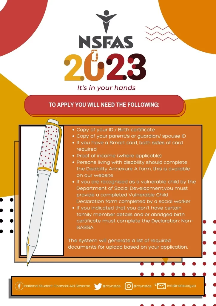 nsfas documents NSFAS documents – NSFAS Bursary