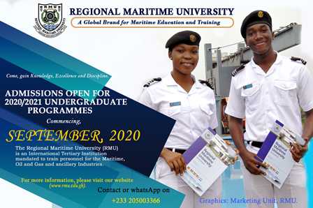 regional maritime Ghana, RMU – Online Application (online form)