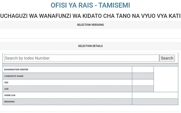 tamisemi form Waliochaguliwa kujiunga kidato cha Tano Geita